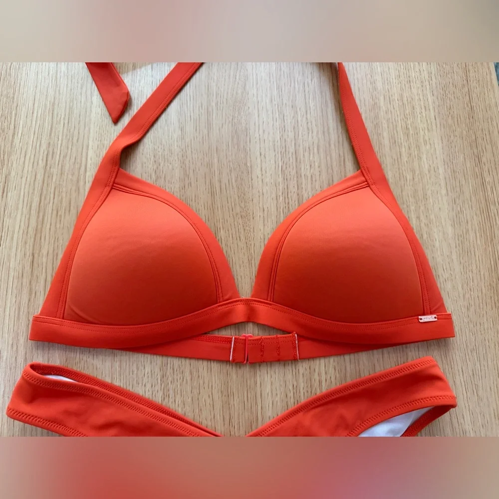 PINK Victoria Secret Orange Bikini Set